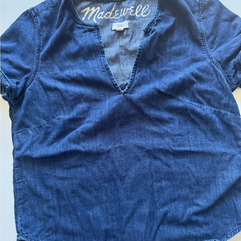 Madewell Indigo Denim Blouse